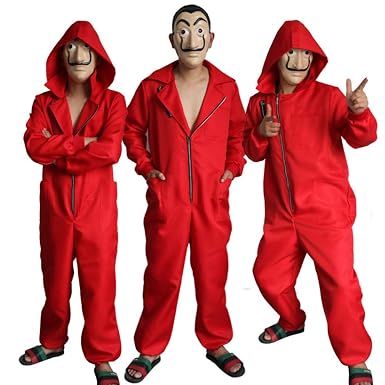 Jltph Costume Da Rapinatore La Casa Di Carta Tuta Per Adulto