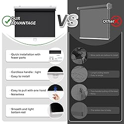 Customize Cordless Roller Shades Blackout Blinds