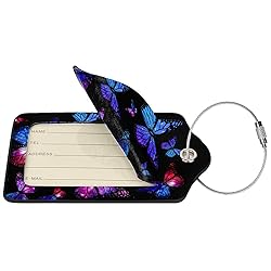 Docsckus 1 PCS PU Leahter Luggage Tag with
