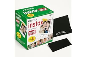 5 X Fujifilm Instax Mini Film Single Pack 10 sheets per Pack