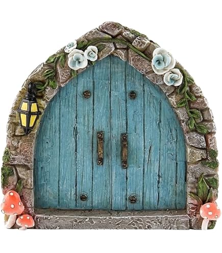 2 Portes Miniatures En Bois Pour Jardin De Fées – Style Hobbit, Arquées, 4x3x2,2 Cm, Pour Terrariums Et Déco Noël