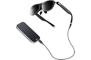 Rokid AR Spatial Video Glasses with 3-Screen Display, Max2 Black AR Glasses & Station2 Spatial Computer with 360" Micro-OLED, 120Hz OLED, 600 Nits, Multi-Tasking for Gaming