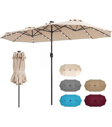 best cantilever patio umbrella canada PURPLE LEAF Patio Cantilever Umbrella with Aluminum Offset Hanging for Pool  Garden Deck