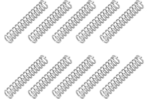PATIKIL Compression Spring, 0.3mm Wire Dia x 2mm OD x 10mm L, 10 Pcs 304 Stainless Steel Mechanical Extension Small Springs P