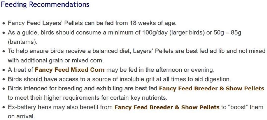 Fancy Feeds Layers Pellets Complete Poultry Feed, 20 kg, Clear, 2 kg (Pack of 1) - Image 3