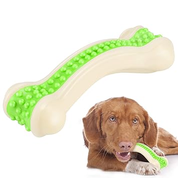 Foodie Puppies Bite Resistant Durable Aggressive Chewers Arched Bone Teething Toy for Puppies & Dogs - (Medium, Color May Vary)