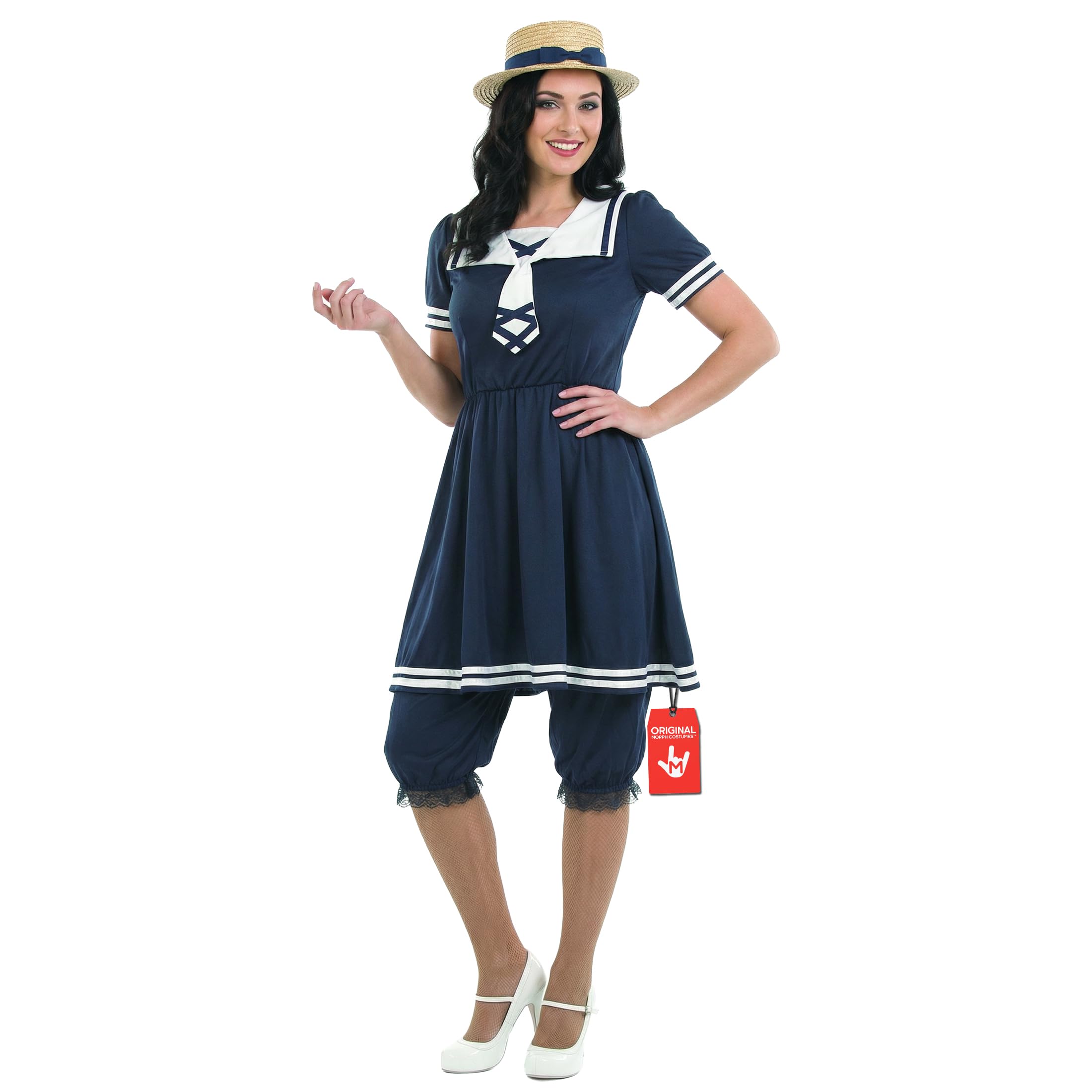 Fun Shack Victorian Dress Old Time Bathing Suit Women, Victorian Costume Women, Women's Fancy Dress Costume X-Large