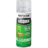 Rust-Oleum Lacquer Clear Spray Paint | High Gloss Lacquer Finish, Furniture, Cabinets &amp; D&eacute;cor Projects, Fast Dry Formula, Smooth Professional Results, 11 Oz