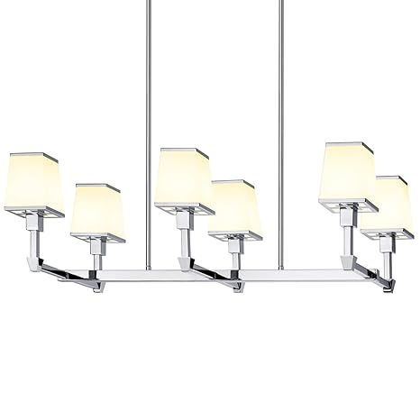 Floor Lamp 5ft Hanging Crystals White Chrome Shade 3 Lights