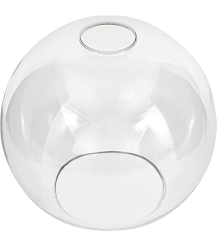 Kira Home Clear Glass Jar Shade – 9 Inch Replacement For Pendant & Chandelier Lights, Fits Medium Base Bulbs