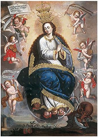 Monica M Joheson Frameless Canvas Print Poster Studyroom Unique Oil Painting Artwork Livingroom 16x22.3 Inch