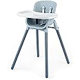 Chicco Zest 4-in-1 Folding High Chair, Feeding Chair, Toddler Chair and Youth Stool, Multi-Use Easy Clean High Chair | Capri/Blue