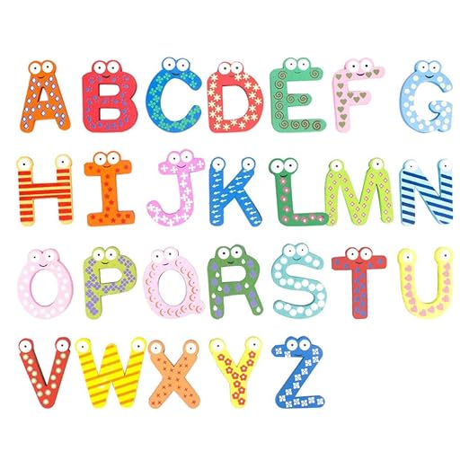 Toyvian Inglés Letra Imanes De Nevera Alfabeto Imanes De Nevera 1 ...