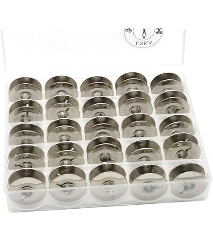 Lot De 20 Bobines Métal 9033 Pour Machines PFAFF, Golden Wheel - 22x8.8x6 Mm, Compatible Nombreux Modèles