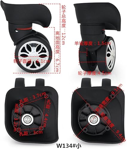 luggage wheels replacement kit