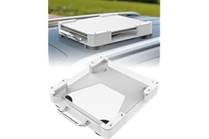NOVAKITS Starlink Mini Magnetic Roof Car Mount, Aluminum Frame with 3.5mm Acrylic Shield – Strong Magnetic Hold, Quick Install, Weatherproof, Hail & UV Resistant, Portable for RV, Truck, SUV, Boat – White
