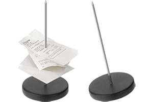 Receipt Holder Spike Ticket Holder Metal Check Bill Fork Memo Holder Spike Stick Check Spindle for Restaurant Bars Hotel Offi