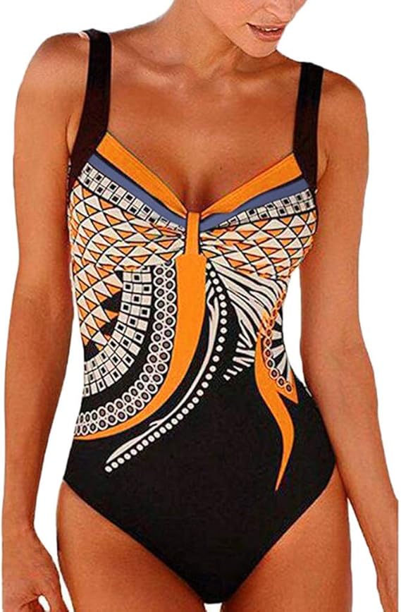 Amazon Laisla Fashion プリント女性水着腹筋プッシュアップ大きいサイズワンピースボディシェイプ水着水着ビーチファッション ワンピース水着 パジャマ ルームウェアセット 通販