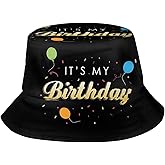 ZLRJYNG Its My Birthday Bucket Hat, Unisex Birthday Hat Outdoor Beach Summer Fisherman Cap for Men Women Teens