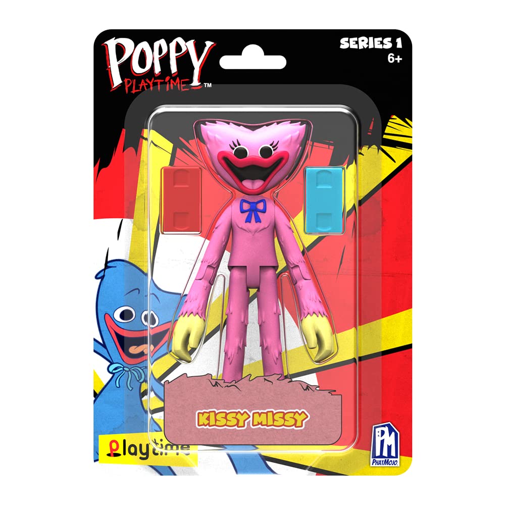 Poppy Playtime Kissy Missy Action Figure (5'' Posable Figure, Series 1) [Officially Licensed] (AF7702)