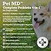 Pet MD Probiotic, Prebiotic, Enzymes and Herbs - Complete 4 In 1 Digestive Health for Dogs and Cats - 30 Sprinkle Capsules