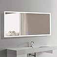 Dimmable LED Bathroom Mirror Vanity Mirror, Anti-Fog Wall Mounted Lighted Mirror (Horizontal/Vertical) 70 x 32 in Horizontal 