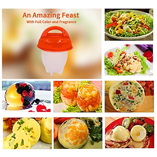Egg Maker Nonstick Silicone Eggs Boiler Cookers without Egg Shell (Set 6 Packs) (A) (6+2) 3 Egg Maker Nonstick Silicone Eggs Boiler Cookers without Egg Shell (Set 6 Packs) (A) (6+2) - Image 4