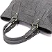 ZMSnow Laptop Bag for Women, Shoulder Bag with Comfortable Long Strap Fits Up to 15.6 Inch / Laptop / Macbook Black