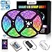 SOLMORE Smart WiFi LED Strip Lights Compatible with Alexa, Google Home 32.8ft RGB 5050,16 Million Colors Phone App Controlled Music Light Strip for Home, Kitchen, TV, Party