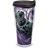 Tervis Marvel - Black Panther Made in USA Double Walled Insulated Tumbler Travel Cup Keeps Drinks Cold & Hot, 24oz, Classic