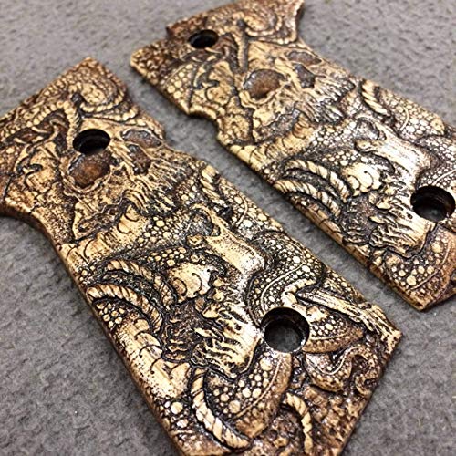 Beretta Grips - Skull Snake, Full-Size 92F, 92FS, 92SB, 96, M9 gun grips - Thumbnail 2