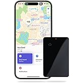 AceCard Rechargeable, Works with Apple Find My (iOS Only), Wallet Tracker, 1.9mm Ultra Thin, Digital NFC Business Card & RFID Blocker. Item Locator for Luggage Tags, Passports, Phone, IP68 Waterproof