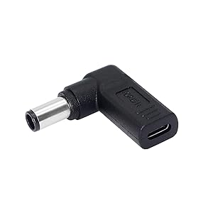 CERRXIAN 65W PD USB Type C Female Input to DC 7.4mm x 5.0mm Male (7.4mm x 0.6mm) Power Charging Cable for Dell Latitude E6420 E6430 E6430s E6430U E6440 E6500 E6510 6430U E6440 E6500 E6510(7406a)