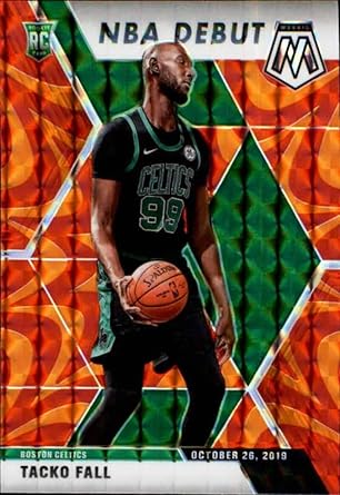 Amazon Com 19 Panini Mosaic Retroactive Orange 276 Tacko Fall Boston Celtics Nba Basketball Trading Card Collectibles Fine Art