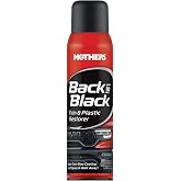 Mothers Back-to-Black Trim &amp; Plastic Restorer, 10 oz. Aerosol (06110) | Removes Oxidation, Dirt &amp; Wax Residue &ndash; Restores Faded Trim &amp; Provides Long-Lasting Protection