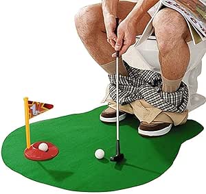 FANQIE Conjunto Higiénico Golf, Juego De Golf para WC, WC Golf, Juego