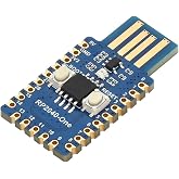 waveshare RP2040-One Microcontroller Development Board Type-A 4MB Flash Pico-Like MCU Board Based on Raspberry Pi RP2040,PCB USB-A Port,Support C/C++,MicroPython
