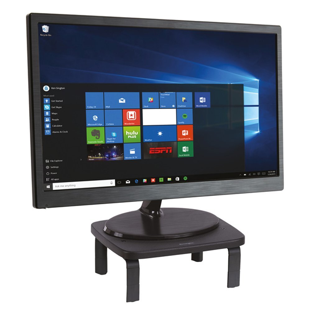 Kensingtonsmartfit Low Profile Monitor Stand For Up To 40lbs Screens ...
