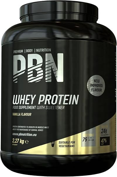 PBN Premium Body Nutrition Whey Protein Powder Vanilla 2.27kg