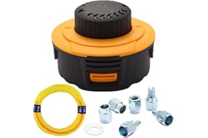 Quintillus H02 Weed Eater Head Universal Trimmer Head String Trimmer Head Bump Feed Weed Wacker Head Grass Trimmer Head Replacement for Weed Warrior, Echo, Husqvarna, Comes with .095 Trimmer Line