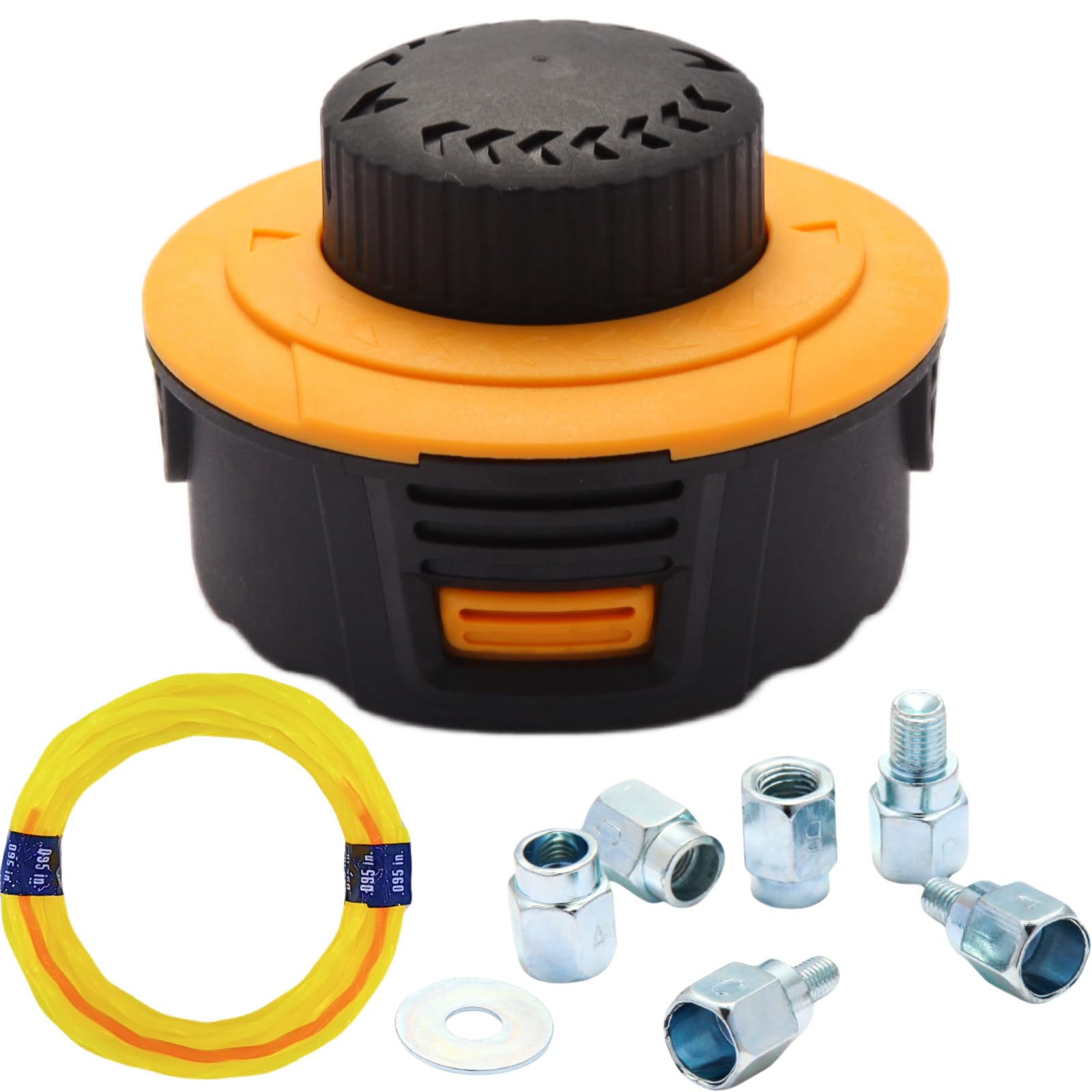 Photo 1 of Quintillus H02 Weed Eater Head Universal Trimmer Head String Trimmer Head Bump Feed Weed Wacker Head Grass Trimmer Head Replacement for Weed Warrior, Echo, Husqvarna, Comes with .095 Trimmer Line