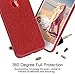 iPhone 6s Plus Case, Imikoko™ Fashion Luxury Protective Hybrid Beauty Crystal Rhinestone Sparkle Glitter Hard Diamond Case Cover for iPhone 6s/6 Plus (Bling Rose Gold) (Red)