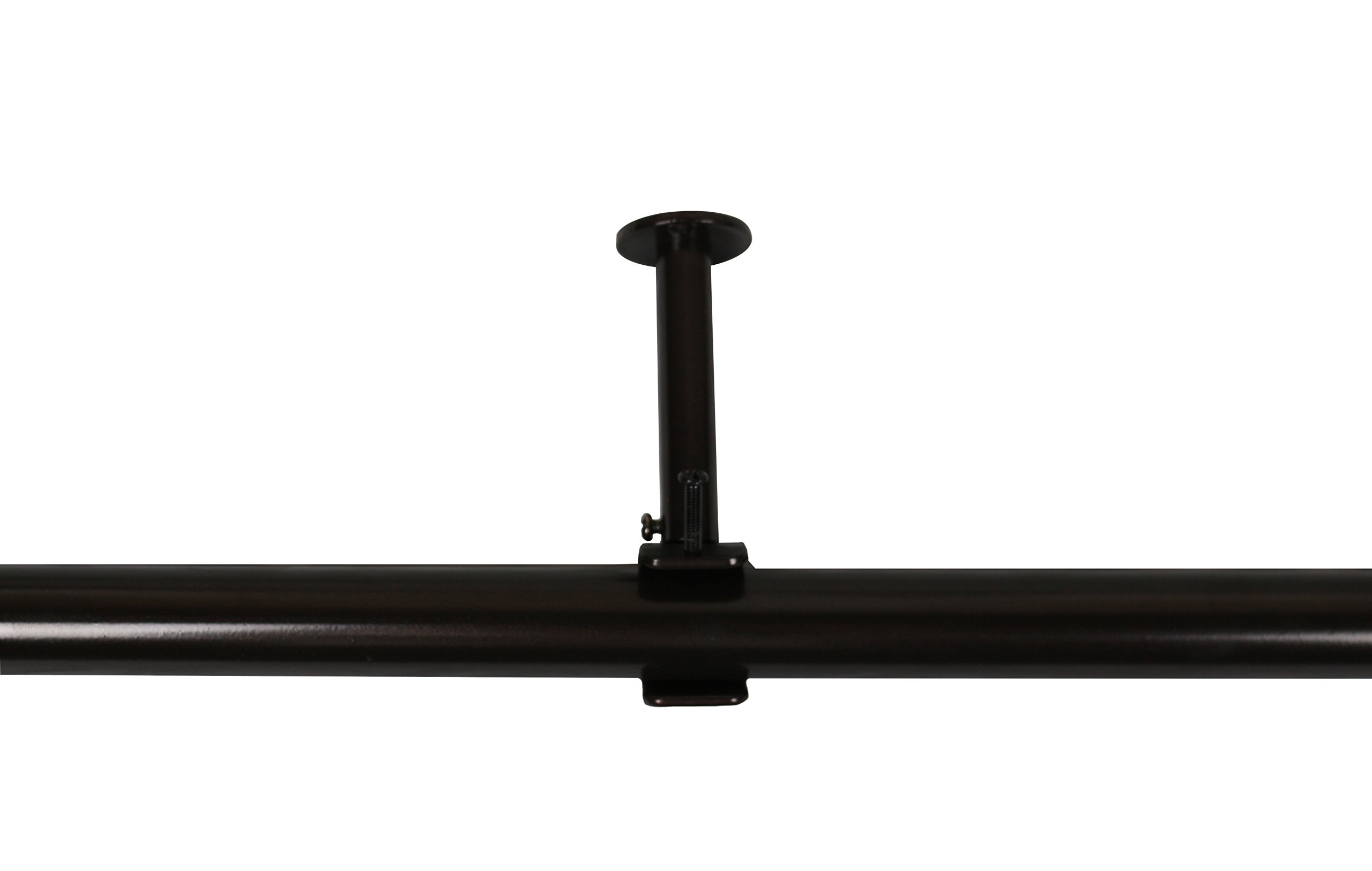 Meriville 1Inch Diameter Bay Window Curtain Rod Set for Bayview