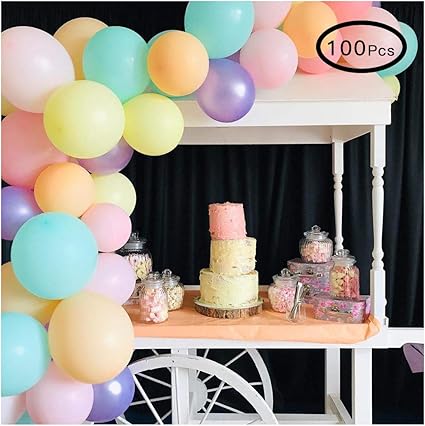 Amazon Com 10 Inch Pastel Balloons Macaron Assorted Candy Colored