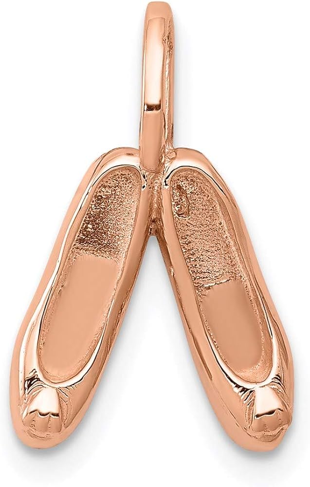 rose gold ballet slippers