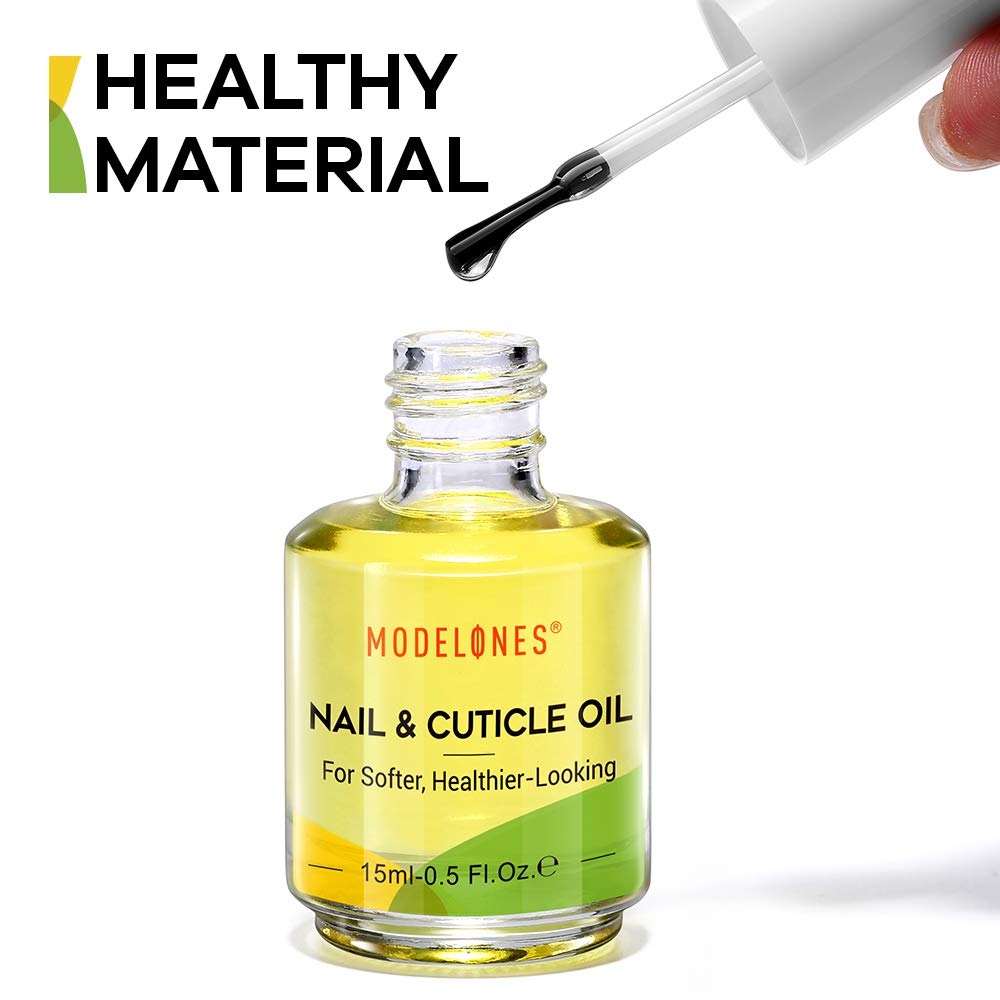 Cuticle Oil Cuticle Softener for Nail Care Cuticle Nail Polish Nail Oil for Acrylic nail/Gel Nail Polish/Poly Nail Gel Nail Salons and DIY Nail Art 15ML MODELONES: Beauty