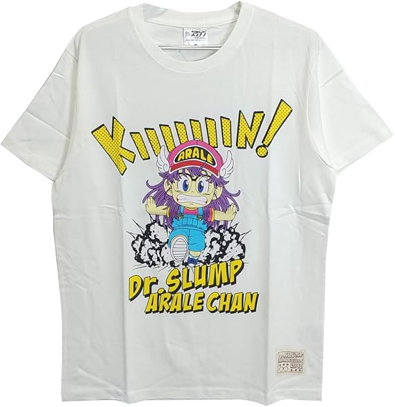 Amazon アラレちゃん Tシャツ M ドクタースランプアラレちゃん 東映アニメーション キャラ グッズ ホワイト 8300 Tシャツ カットソー 通販