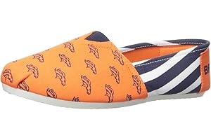 FOCO Women's NFL Team Logo Ladies Fashion Slip On Canvas Shoes