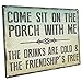 Come Sit on the Porch With Me Metal Sign, Outdoor Living