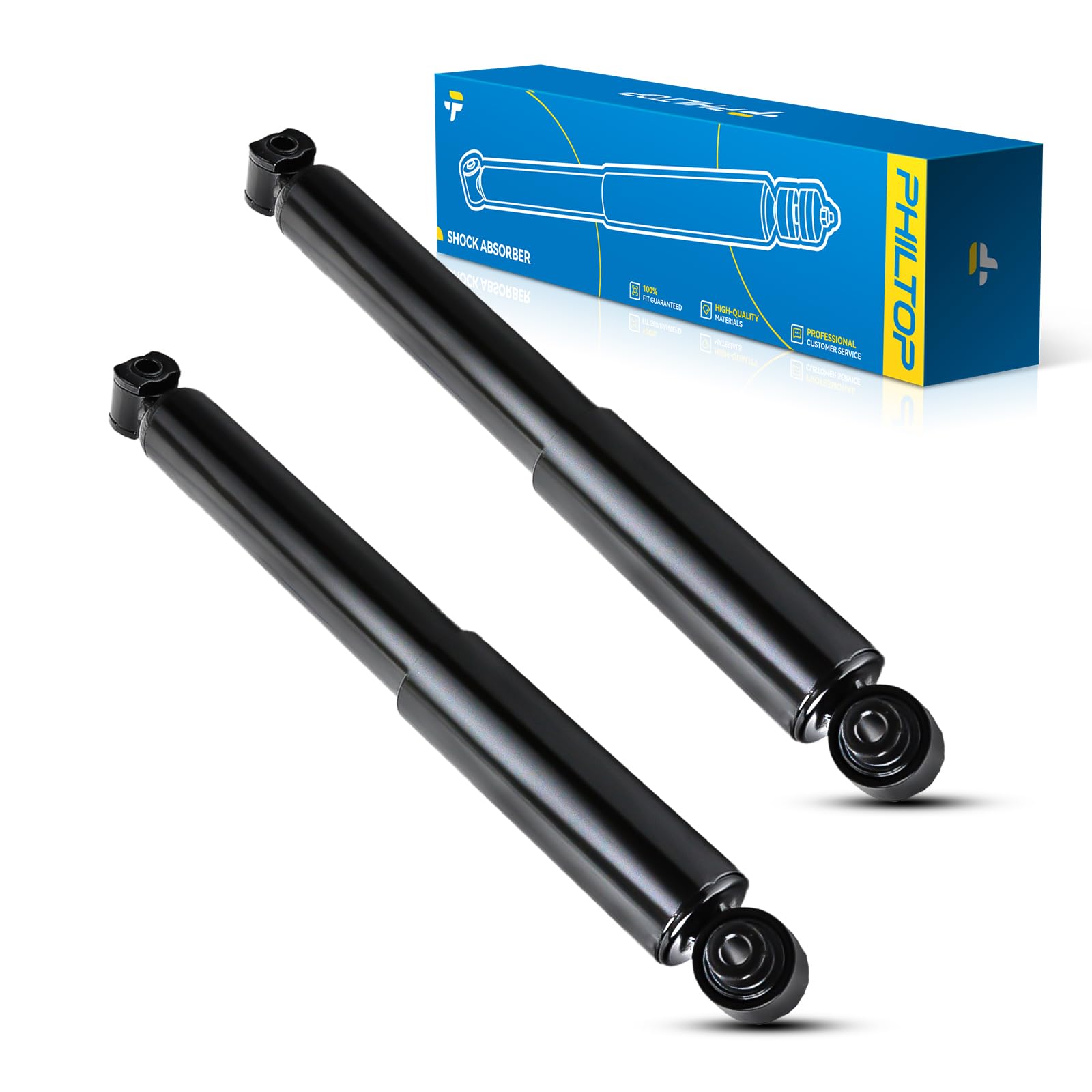 PHILTOP Rear Complete Struts Shock absorber fits PT Cruiser 2001 2002 2003 2004 2005 2006 2007 2008 2009 2010 5989 * 2 Struts with Coil Spring Assemblies Set of 2 SAA719